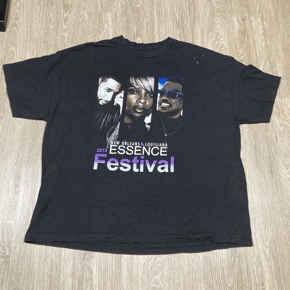 Usher Shirt 3XL Essence Music Festival Mary J Blige Kendrick Badu Common Rap Tee